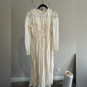 Ulla Johnson Cream Midi Dress